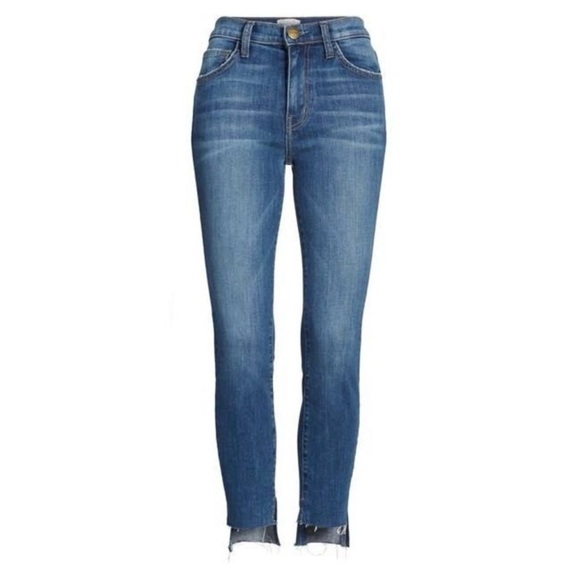 Current/Elliott The High Waist Stiletto Divina With Uneven Hem Jeans Size 28 - Picture 2 of 8